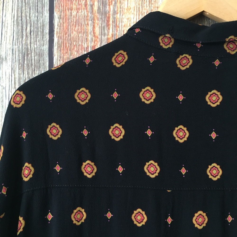 SOLD ❌ Free People | Black Printed Blouse XS - Picture 5 of 7